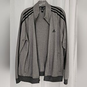 Adidas Mens Sleeve Stripe Full Zip Track Jacket